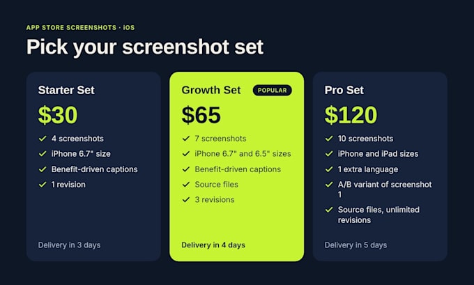 design high converting app store screenshots for your ios app