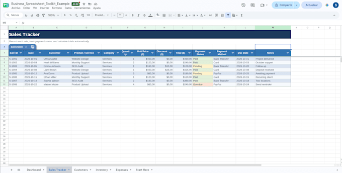 create custom excel spreadsheets and google sheets templates