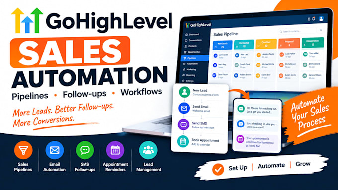 build gohighlevel sales pipelines and follow up automation