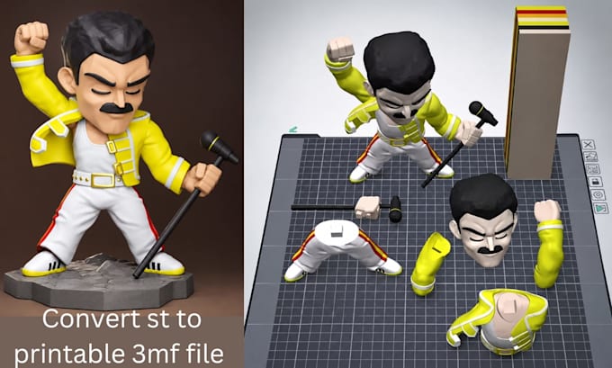 convert stl to 3mf color and split model for bambu lab multicolor printing