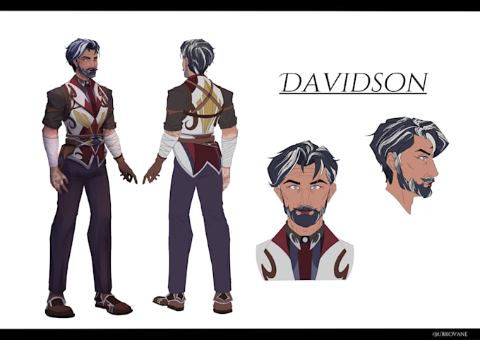 create character sheet and turnarounds