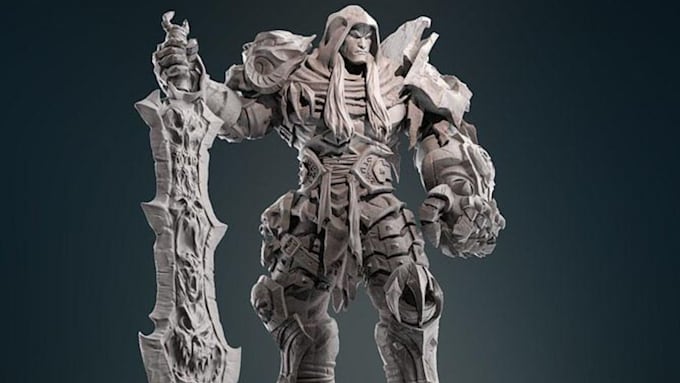 create detailed 3d character models and digital sculpts