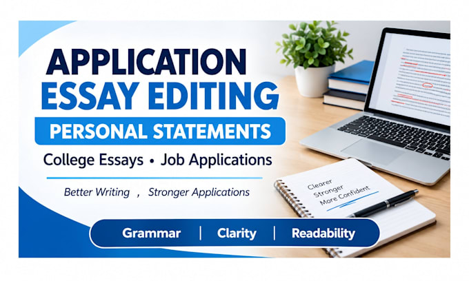 edit college application, personal statement, application essay, job application
