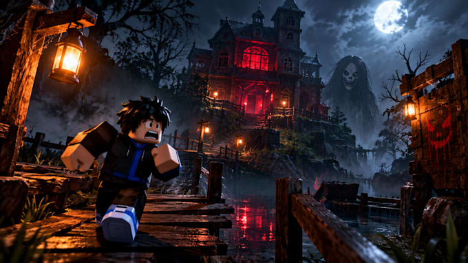 build roblox game map, obby, lobby and game environment