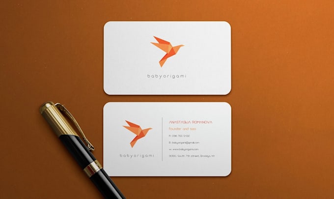 create minimalist business card