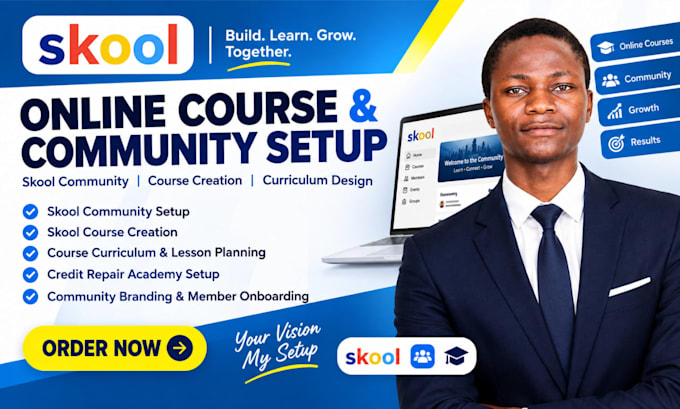 skool community setup online course creation classroom organization