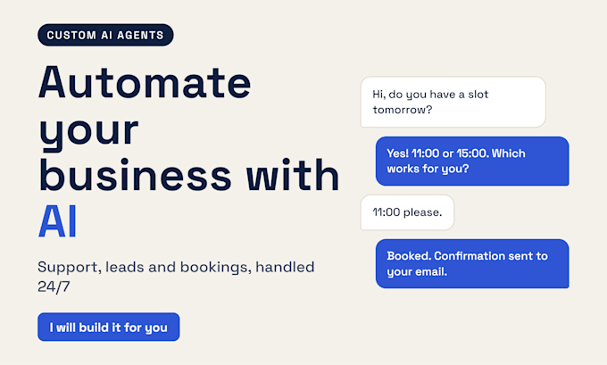 build custom ai agents