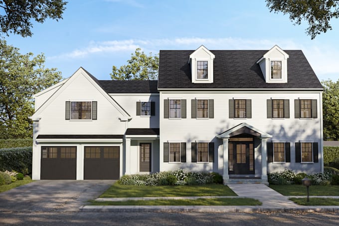 create 3d exterior rendering
