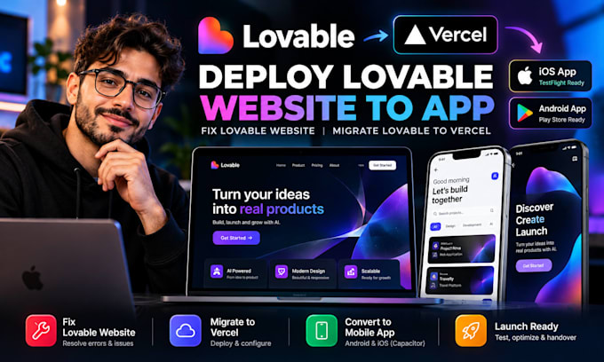 deploy lovable website to app, fix lovable website migrate lovable to vercel