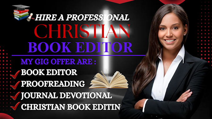 do christian book editing proofreading prayer journal devotional book editor