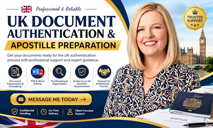 assist with UK document authentication and apostille preparation