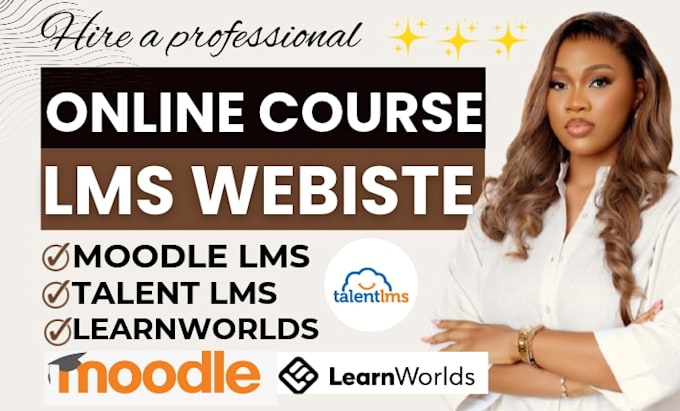 setup elearning course on moodle lms, learnworlds, tutor lms or learndash