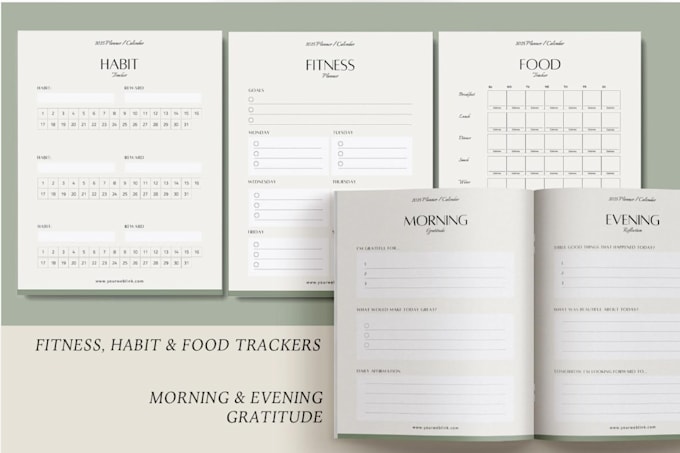design journal planner custom digital journal planner