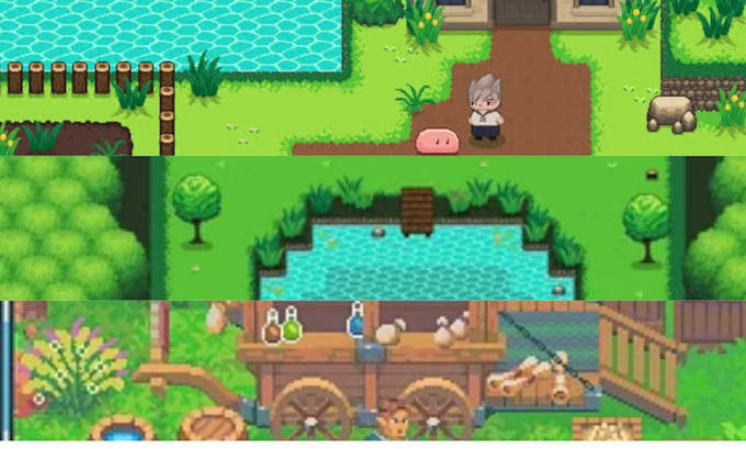 do pixel art tile set, pixel character sprites, sprite she