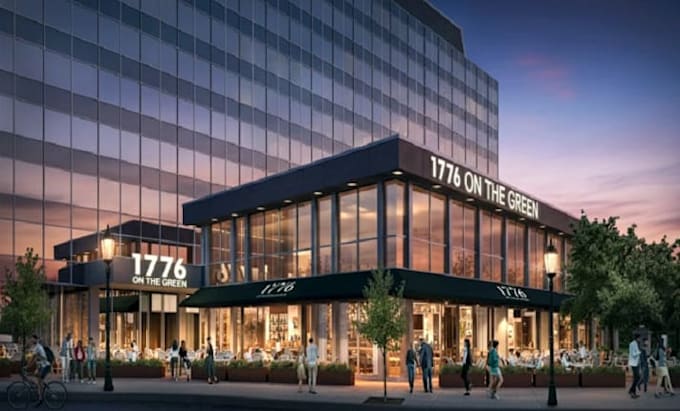 refurbish hostel, restaurant, office,retailer store exterior,interior rendering