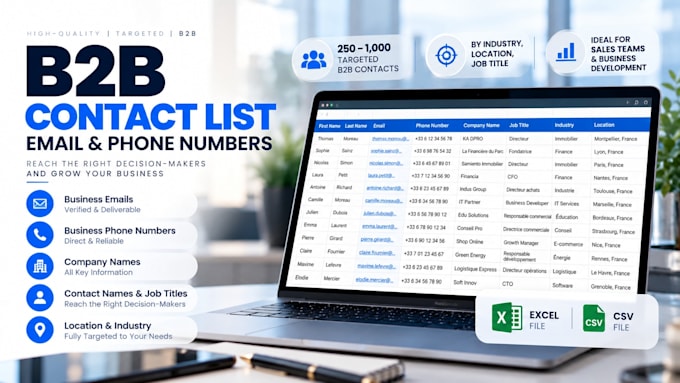 build a targeted b2b email and phone list