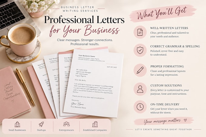 write professional business letters