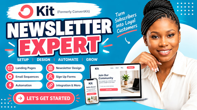 setup convertkit newsletter convertkit email sequence expert kit landing page