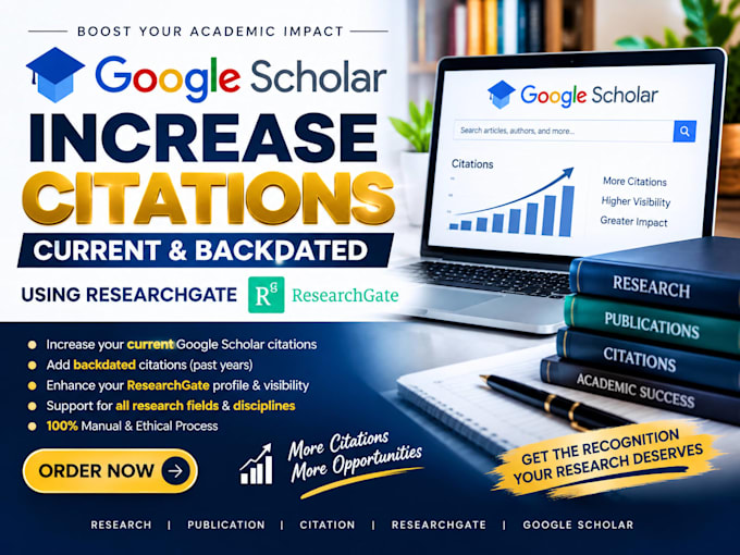 increase google scholar current, backdated citation, using researchgate