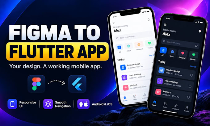 be your flutter mobile ios app ui ux developer, react native figma prototype