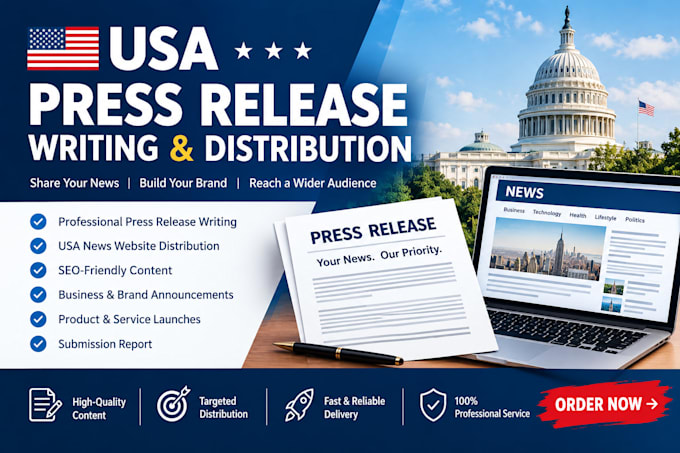 write professional US press release writing and distribution