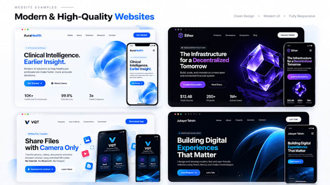 Build a modern responsive website using react and next js by ...