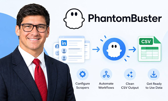 configure phantombuster automation scrapers clean  phantombuster CSV output
