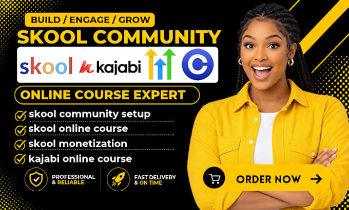 setup skool community skool course content circle so ghl kajabi online course