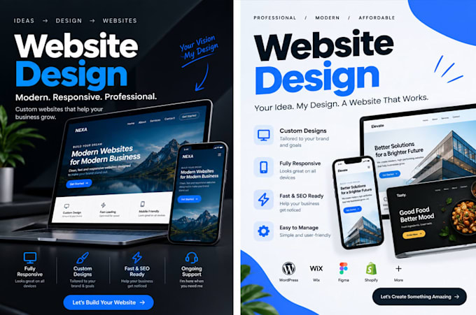 create a professional website