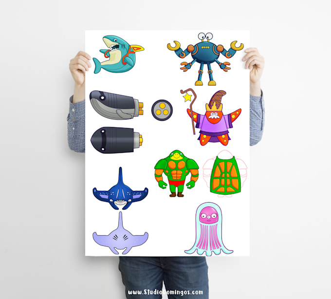 draw cartoons, mascots, and caricatures
