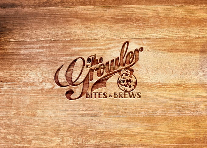 carve your logo or text into wood
