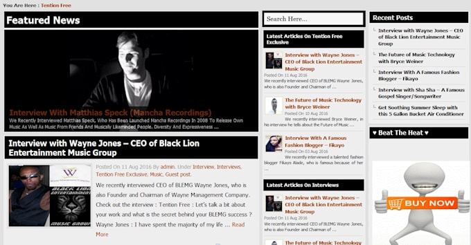 publish your celebrity interview on my blog