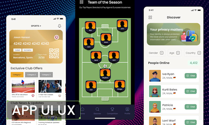 do UI UX design for mobile apps or websites in figma