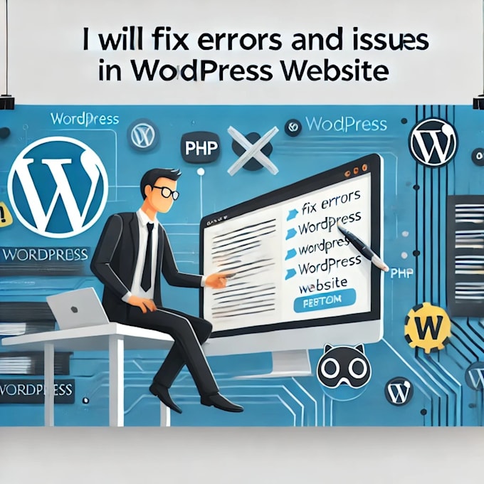 fix wordpress website errors bugs and issues fast