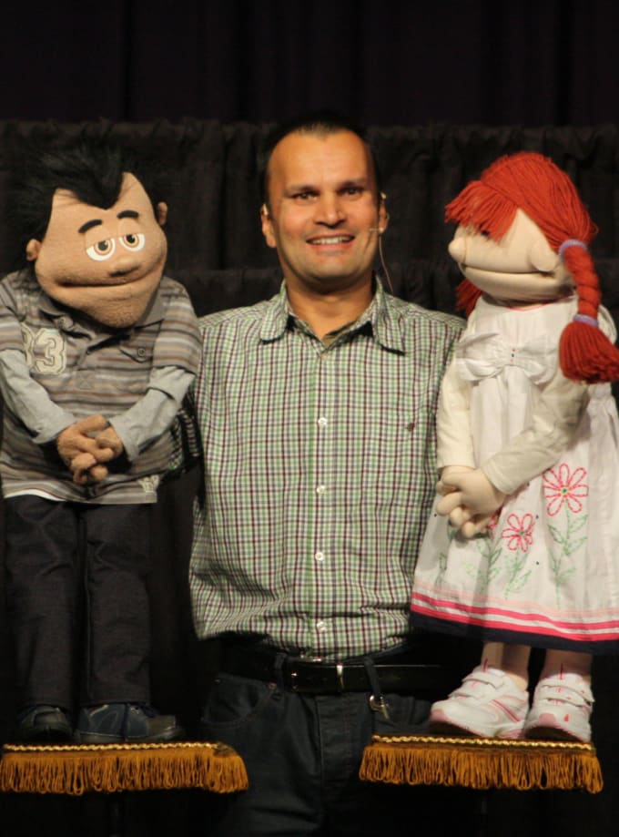create a puppet video with any message you want