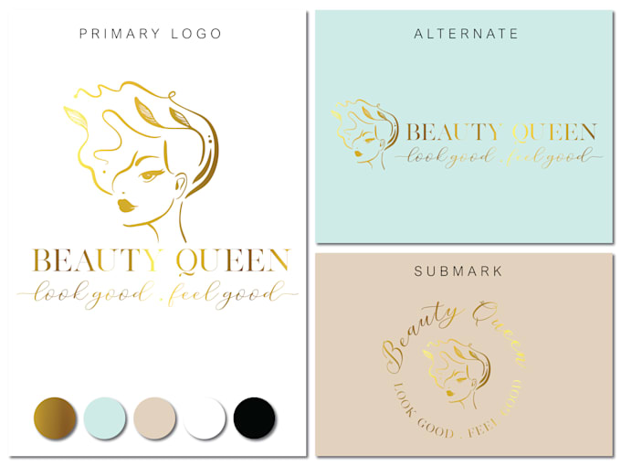 do minimalistic hand drawn feminine logo