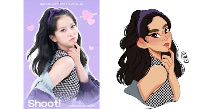 draw your portrait in this style