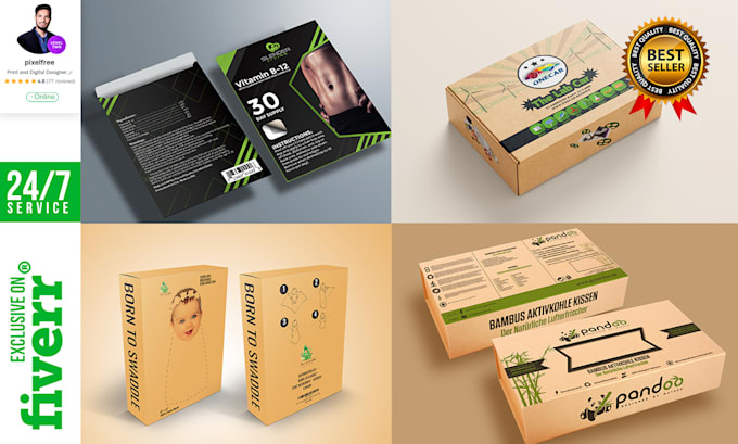 design amazon product labels and packaging