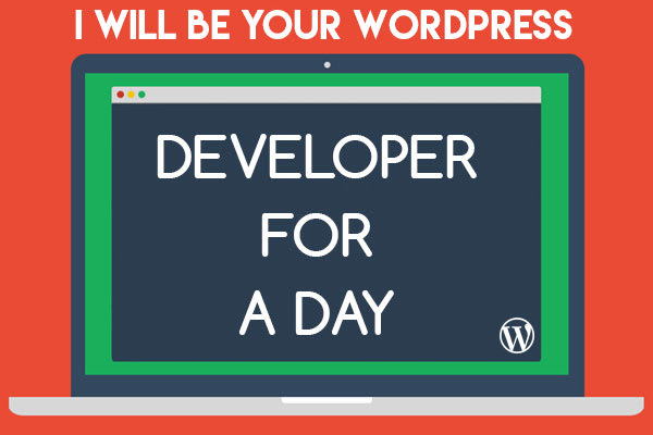be your wordpress developer for a day
