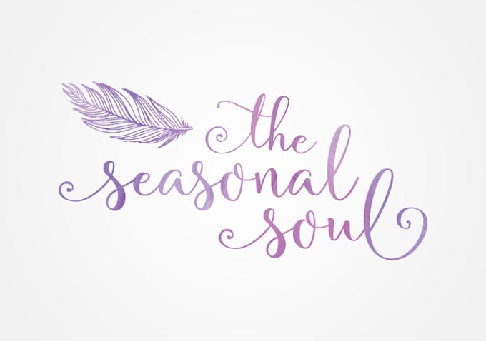 create a watercolor logo design