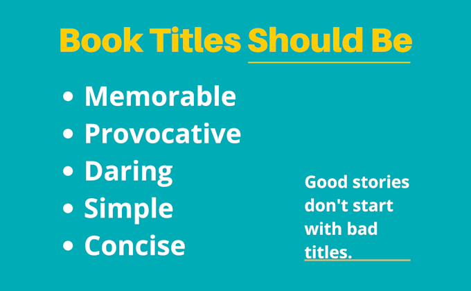 brainstorm 5 attention grabbing book title ideas