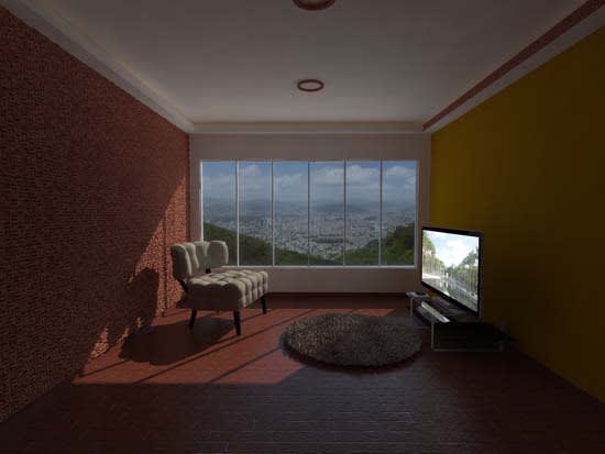 make a 3d architectural design model or a render