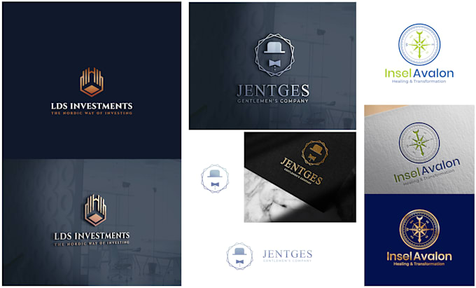 do modern business logo design with copyrights