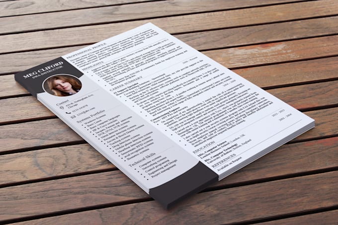 improve, rewrite and design resume, cv