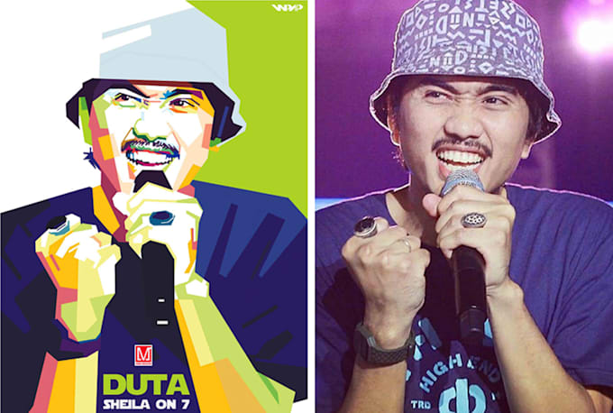 create your photo into WPAP Pop Art