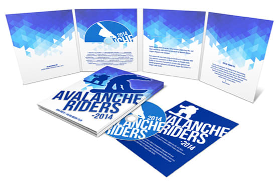 design covers and label for a set of books,dvds and cds