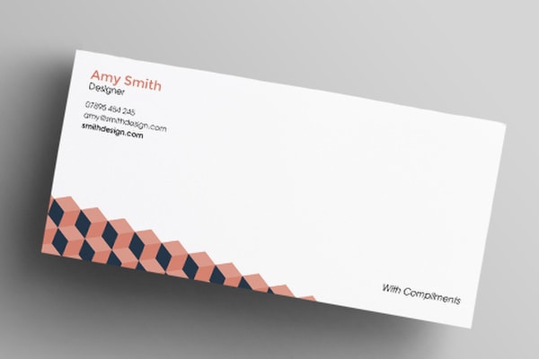 do a professional complimentary slip for business