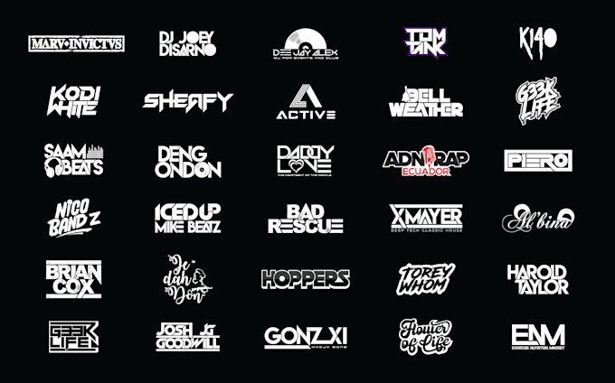 do custom typography urban t shirt streetwear clothing brand logo design