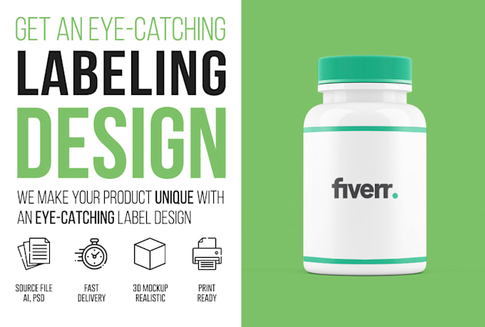 design eye catching packaging design and label