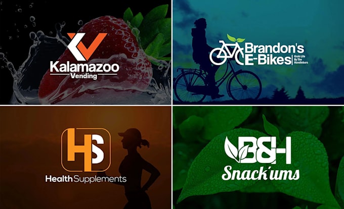 do minimalist, business logo design with full branding kit